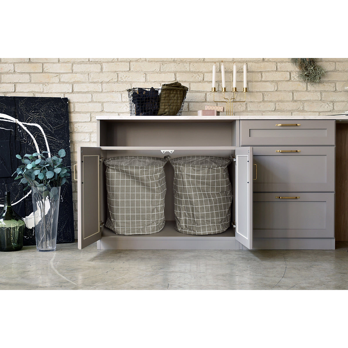 キャビネットLaundry Cabinet BRINE 90GART ガルトkaguaroo 8