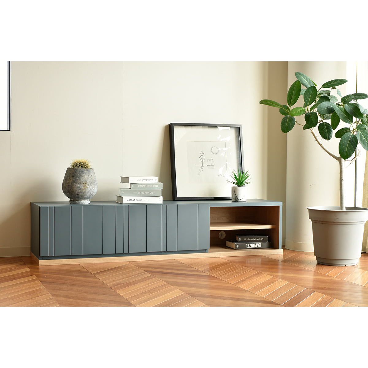 テレビボードTV Board ROMO 160GART ガルトkaguaroo 24