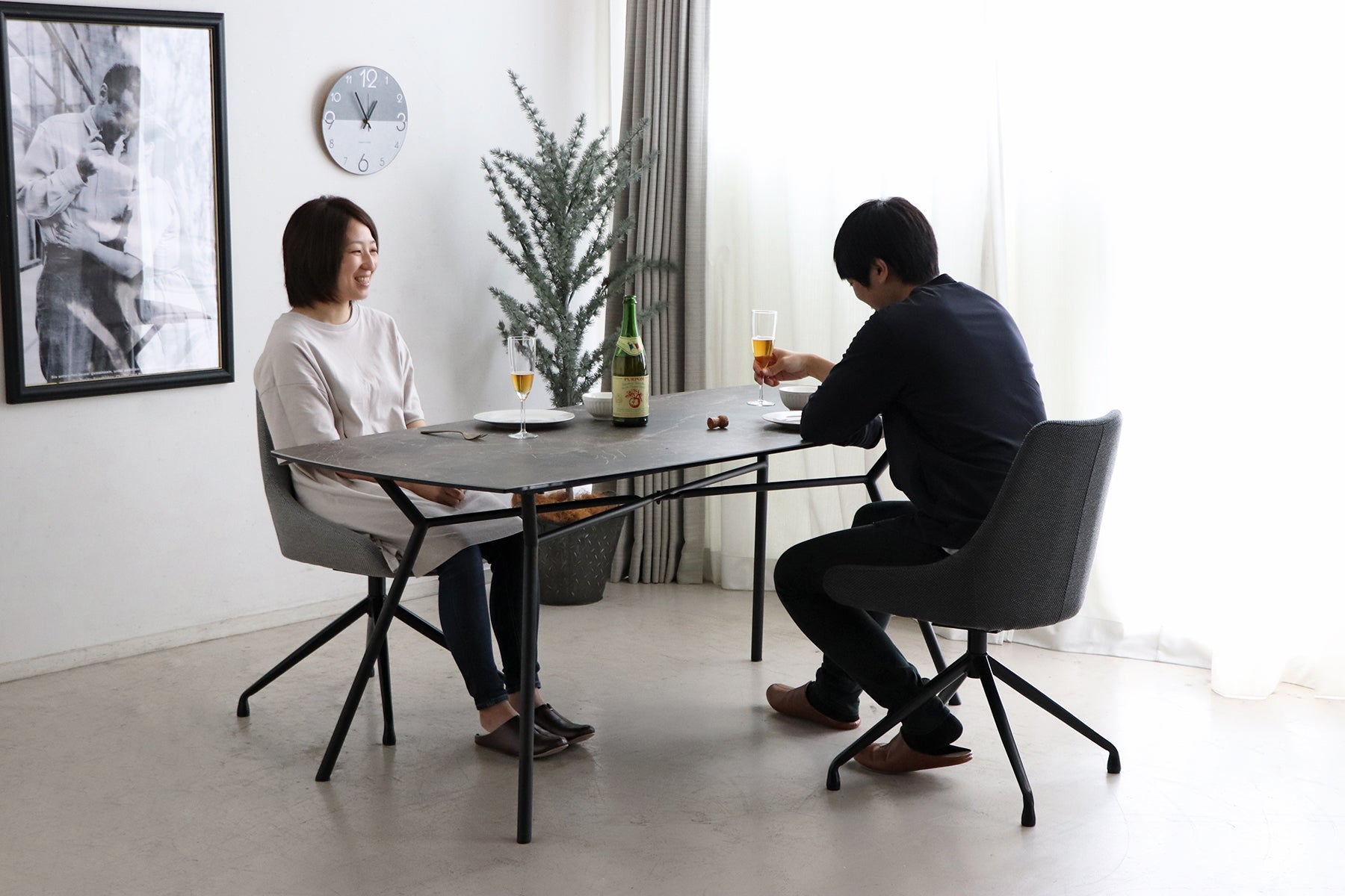 Ceramic Table 170 Darkstone