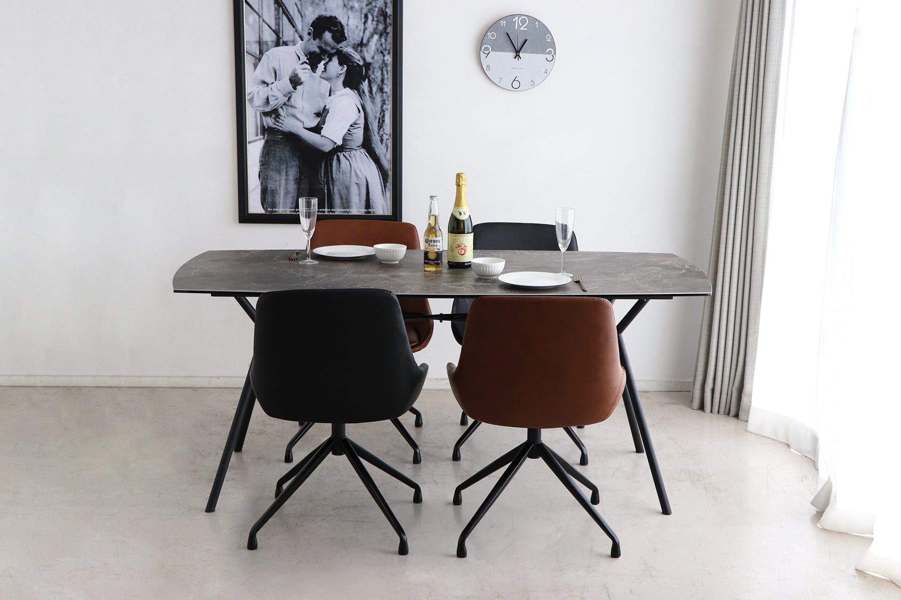 Ceramic Table 170 Darkstone