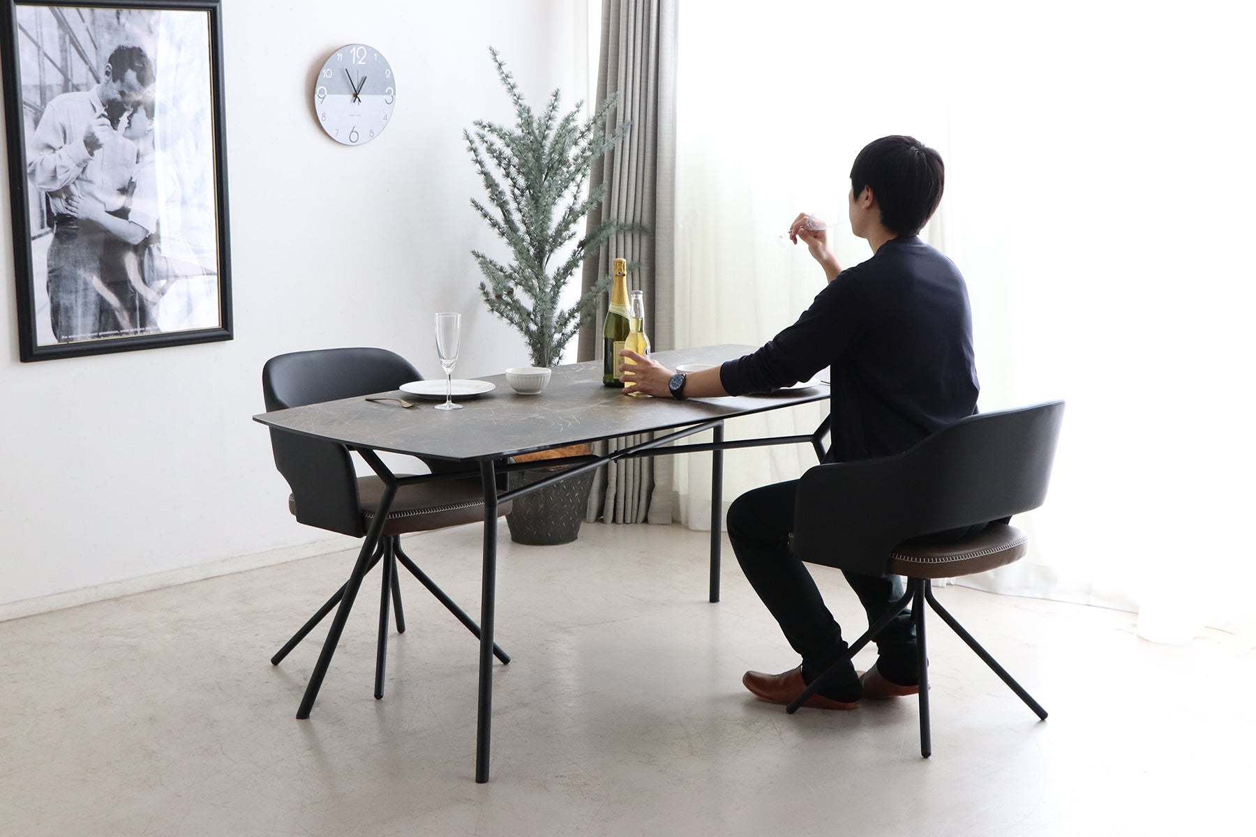 Ceramic Table 170 Darkstone