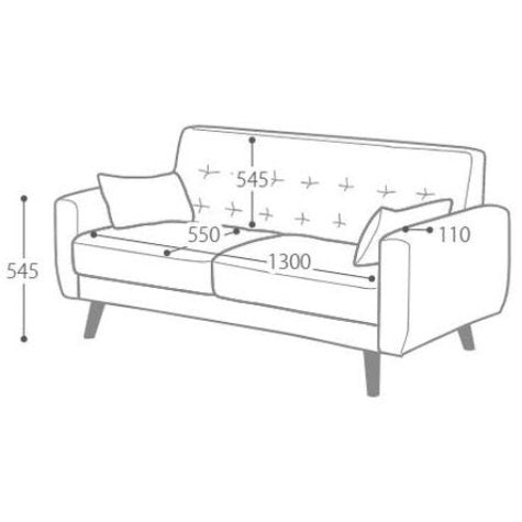 Fablic Sofa Seria 2P - カジュアルソファ - 3