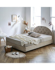 Fabric Bed Frame Roderich Round - ベッドフレーム - 7