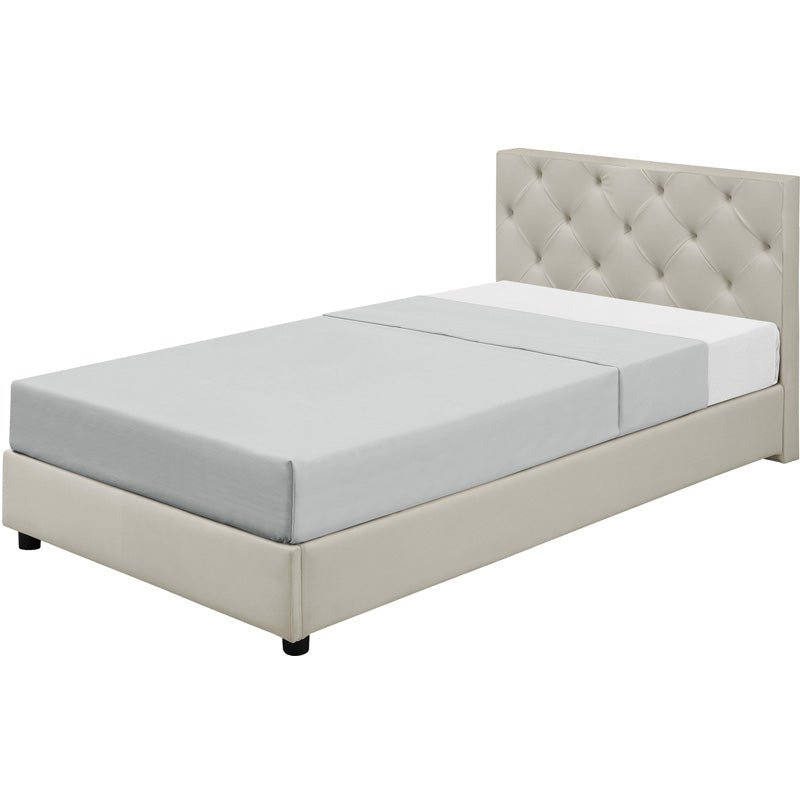 Fabric Bed Frame Roderich Square - ベッドフレーム - 5