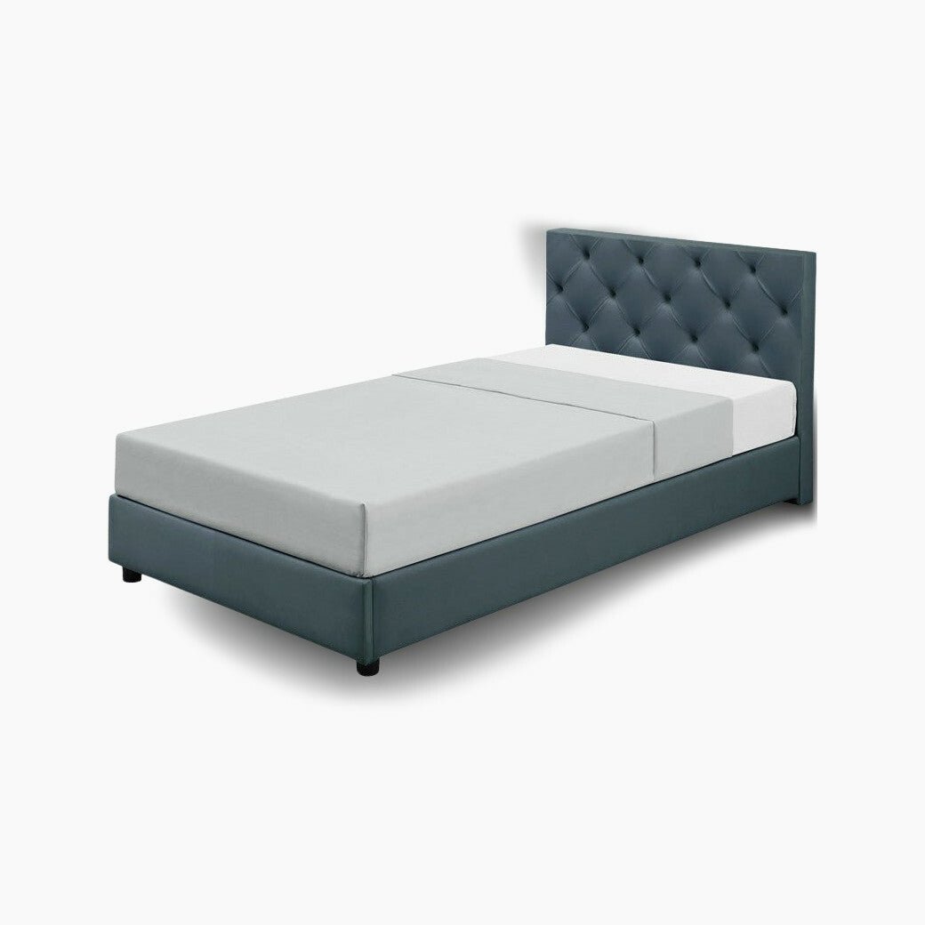 Fabric Bed Frame Roderich Square - ベッドフレーム - 1