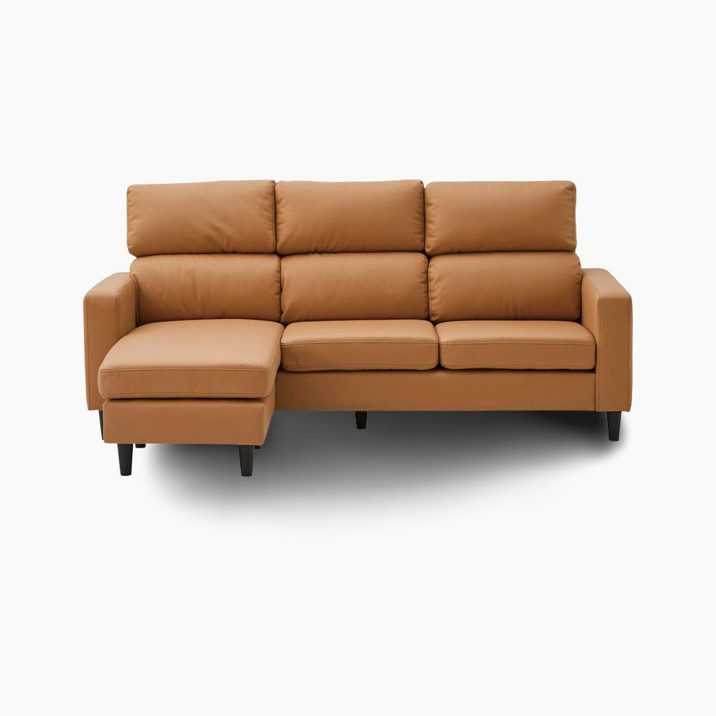 Leather Fabric Sofa Dursley 3P - カジュアルソファ - 1