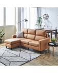 Leather Fabric Sofa Dursley 3P - カジュアルソファ - 7