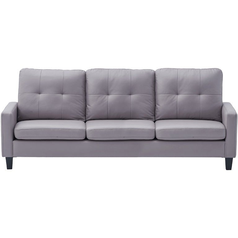 Leather Fabric Sofa Griffin 3P - カジュアルソファ - 8