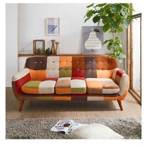 Patchwork Sofa Yolanda 2Pカジュアルソファサンコウ – kaguaroo