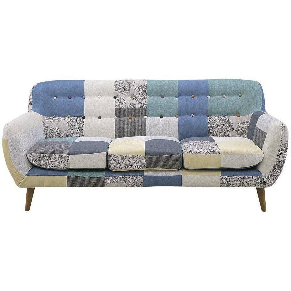 Patchwork Sofa Yolanda 3Pカジュアルソファサンコウ – kaguaroo